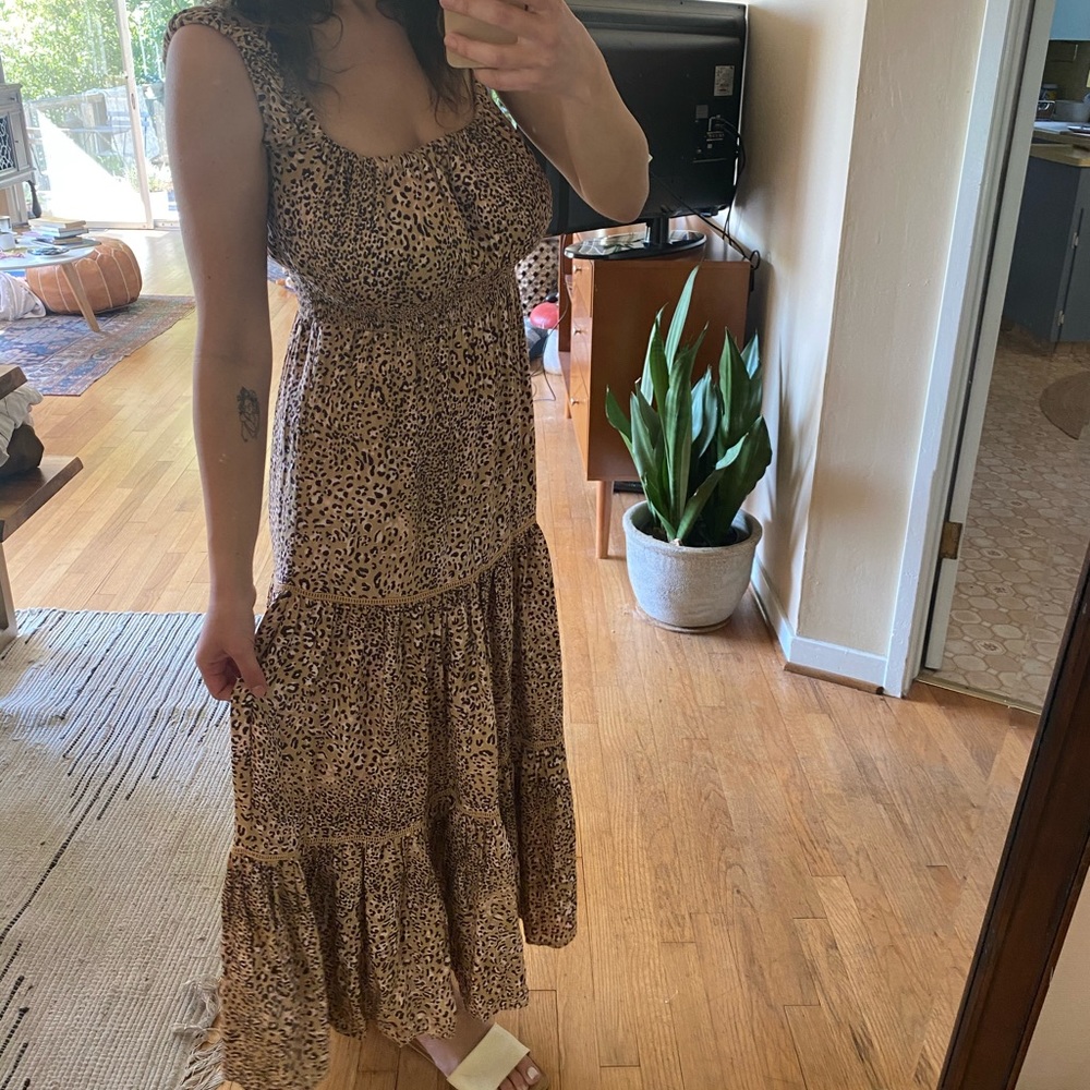 Skylar + Madison leopard print maxi dress